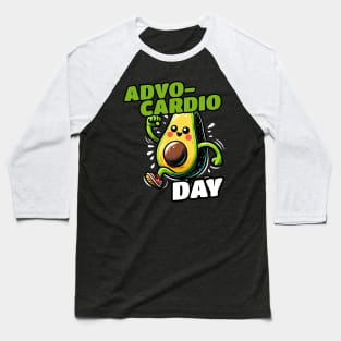 Avocardio Running Sport Workout Avocado Baseball T-Shirt